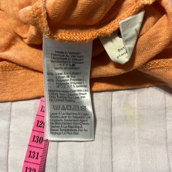 Madewell peach linen poly blend super soft. - Picture 8 of 8